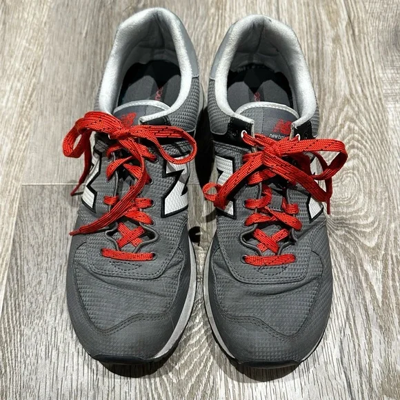 New Balance 574 castlerock gray black sneakers size 10.5 - Picture 3 of 8